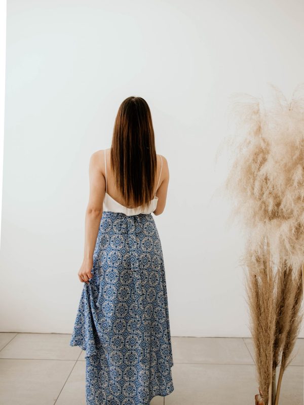 Pattern Wrap Skirt